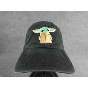 Star Wars The Child Baby Yoda Embroidered Black Baseball Cap One Size Fits Most